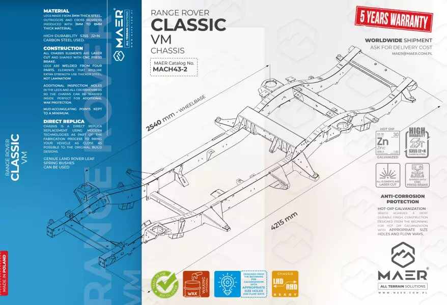 Range Rover Classic VM chassis