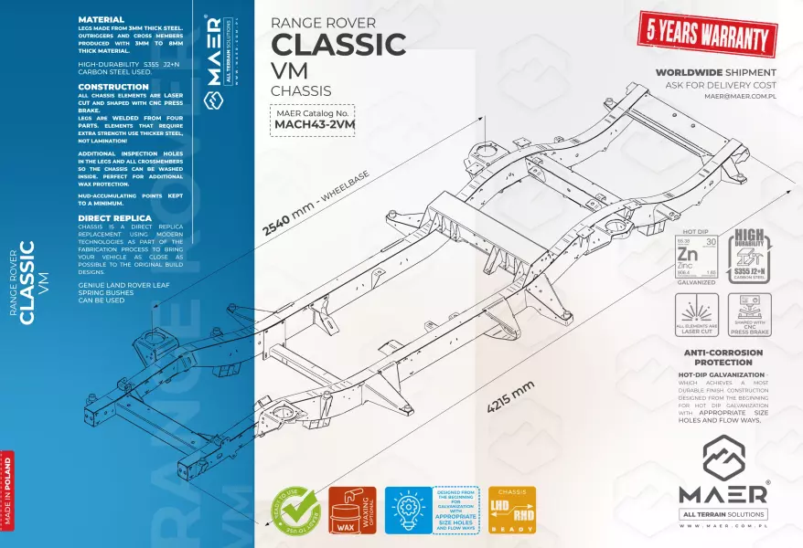 Range Rover Classic VM chassis
