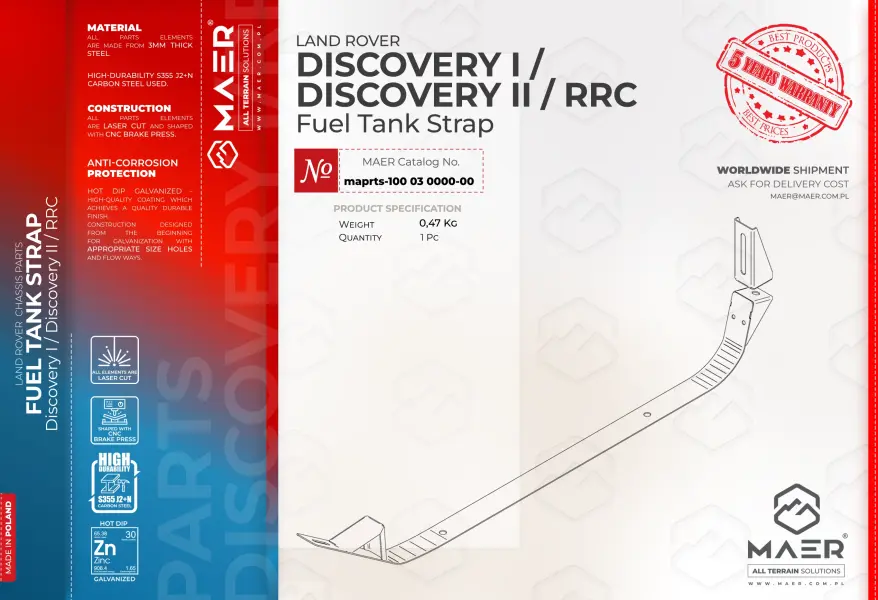 Discovery I / Discovery II / RRC Fuel Tank Strap