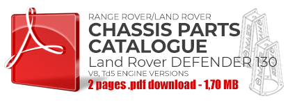 Land Rover DEFENDER 130 chassis parts catalogue