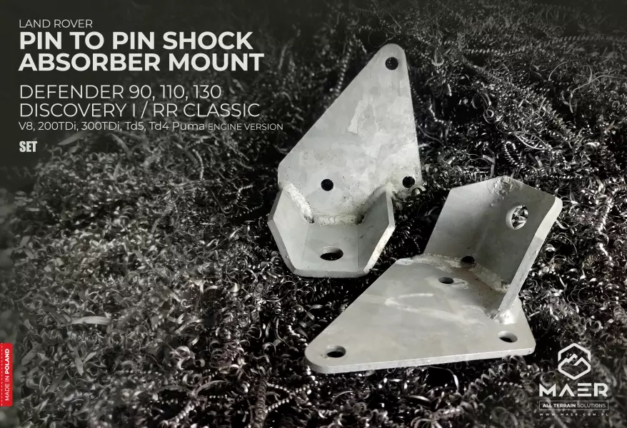 Land Rover Defender, Discovery I/RRC PIN TO PIN SHOCK ABSORBER MOUNT set