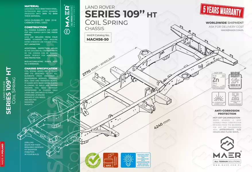 Land Rover SERIES 109 COIL SPRING chassis