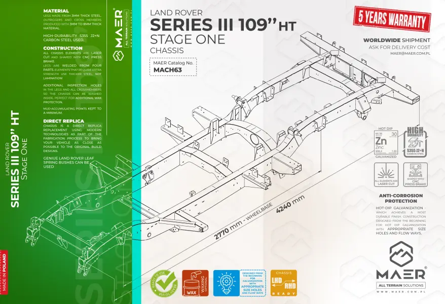 SERIES III 109 HT Stage One chassis