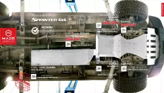 Mercedes Sprinter 4x4 FUEL TANK GUARD 