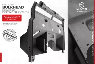 Defender 90, 110, 130 - late Td5 LHD STAINLESS bulkhead 