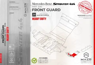 Mercedes Sprinter 4x4 (w907) FRONT GUARD