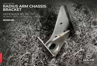 Land Rover Defender  90, 110, 130  V8, 200 TDi, 300 TDi, Td5, Td4 Puma RADIUS ARM CHASSIS BRACKET left