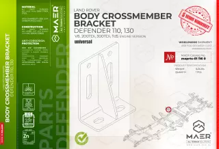 Land Rover Defender 110, 130 V8, 200TDi, 300TDi, Td5 BODY CROSSMEMBER BRACKET