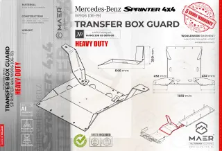 Sprinter 4x4 TRANSFER BOX GUARD Heavy Duty