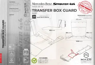 Sprinter 4x4 TRANSFER BOX GUARD Basic