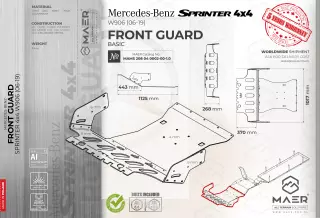 Mercedes Sprinter 4x4 FRONT GUARD 