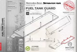 Mercedes Sprinter 4x4 FUEL TANK GUARD 